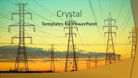  Presentation with high voltage - PPT layouts consisting of group-of-high-voltage-electricity background and a seafoam green colored foreground