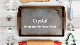  Presentation with christmas baking - Beautiful PPT layouts featuring group of items for baking backdrop and a violet colored foreground