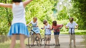  Presentation with competition - Cool new presentation with concours enfants - group of kids ready backdrop and a coral colored foreground