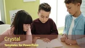  Presentation with kids reading book - 