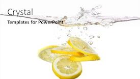  Presentation with lemon - PPT layouts consisting of group-of-lemon-slices-dropped background and a white colored foreground