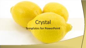  Presentation with lemons - Colorful PPT layouts enhanced with group of lemons isolated on white background backdrop and a yellow colored foreground