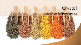  Presentation with lentils - PPT layouts enhanced with group of lentils isolated background and a lemonade colored foreground