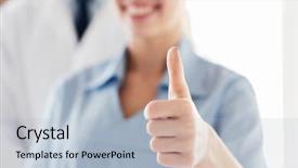  Presentation with nurse care - Cool new theme with group of medics meeting backdrop and a light blue colored foreground