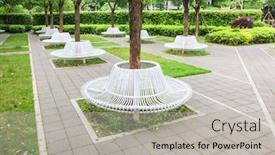  Presentation with circle - Beautiful PPT theme featuring group-of-modern-iron-circle backdrop and a light gray colored foreground