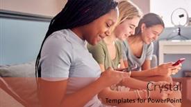  Presentation with multi cultural - Theme consisting of group-of-multi-cultural-teenage background and a red colored foreground