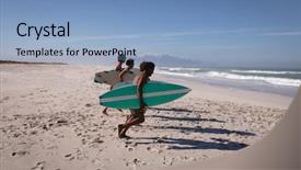  Presentation with ethnic group - Amazing presentation theme having group of multi-ethnic backdrop and a light blue colored foreground