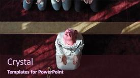  Presentation with muslim - PPT theme with group-of-muslim-people-praying background and a wine colored foreground