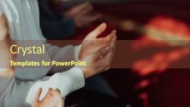  Presentation with ramadan - PPT theme enhanced with group-of-muslims background and a tawny brown colored foreground