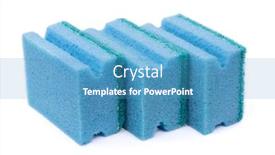  Presentation with dishwashing - Beautiful presentation theme featuring group-of-new-clean-dishwashing backdrop and a teal colored foreground