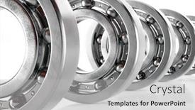  Presentation with steel - Amazing slide set having group-of-new-steel-ball backdrop and a light gray colored foreground