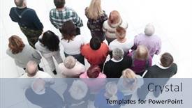  Presentation with group - PPT layouts consisting of group-of-older-people-looking background and a  colored foreground