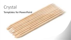  Presentation with orange - Slides enhanced with group-of-orange-wood-sticks background and a white colored foreground