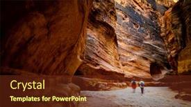  Presentation with petra jordan - Colorful slides enhanced with group-of-people-between-sandstone backdrop and a tawny brown colored foreground