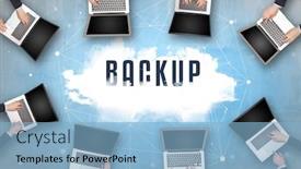  Presentation with web security - Theme having group-of-people-having background and a light blue colored foreground