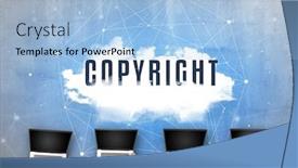  Presentation with web security - Audience pleasing PPT layouts consisting of group-of-people-having backdrop and a light blue colored foreground