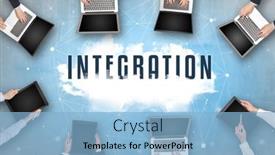  Presentation with web security - Audience pleasing PPT theme consisting of group-of-people-having backdrop and a light blue colored foreground