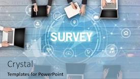  Presentation with meeting - Theme enhanced with group-of-people-having background and a light blue colored foreground