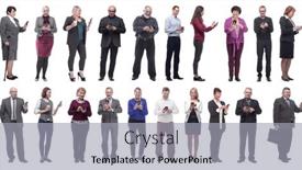  Presentation with hold hand - Theme enhanced with group-of-people-hold background and a light gray colored foreground