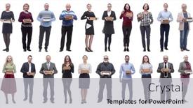  Presentation with holding hands - Theme with group-of-people-holding-books background and a light gray colored foreground