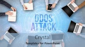  Presentation with web security - Presentation with group-of-people-in-front background and a light blue colored foreground