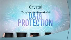  Presentation with web security - Cool new presentation theme with group-of-people-in-front backdrop and a light blue colored foreground