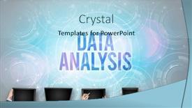  Presentation with security - Presentation theme consisting of group-of-people-in-front background and a light blue colored foreground