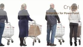  Presentation with car wheels stand - Theme featuring group-of-people background and a cream colored foreground