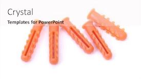  Presentation with plastic - Amazing presentation having group-of-plastic-dowels-isolated backdrop and a sky blue colored foreground