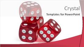  Presentation with gambling - Cool new presentation design with group-of-red-gambling-casino backdrop and a white colored foreground
