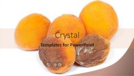  Presentation with group - Amazing slide set having group-of-rotten-apricots-isolated backdrop and a gold colored foreground