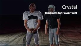  Presentation with rugby players - Slides featuring group-of-rugby-players-tightly background and a wine colored foreground