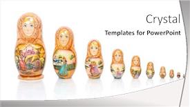  Presentation with russian doll - Amazing theme having group-of-russian-nesting-dolls backdrop and a white colored foreground