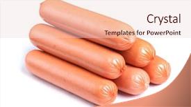  Presentation with group of wildlife crocodile isolated - PPT layouts featuring group of sausages isolated background and a lemonade colored foreground