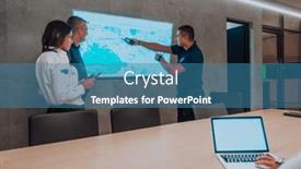  Presentation with security guards - Slide set with group-of-security-operators-working background and a teal colored foreground