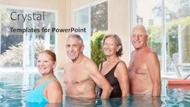  Presentation with seniors - Slides featuring group-of-seniors background and a lemonade colored foreground