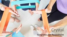  Presentation with seniors - Presentation theme consisting of group-of-seniors background and a lemonade colored foreground