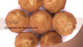  Presentation with cupcakes - Slides featuring group-of-simple-mini-cupcakes background and a coral colored foreground