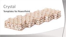  Presentation with waffles - PPT layouts featuring group-of-small-multilayer-waffles background and a white colored foreground