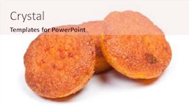  Presentation with muffins - Presentation with group-of-small-thin-carrot background and a lemonade colored foreground