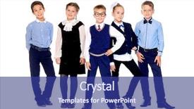  Presentation with children in wheelchairs in school setting - Beautiful PPT layouts featuring group of smart school children backdrop and a navy blue colored foreground