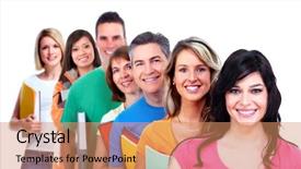 Presentation with group of students raising hands - PPT layouts enhanced with group of smiling students isolated background and a  colored foreground