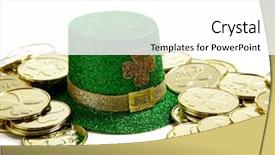  Presentation with hat - Presentation consisting of group of st patricks day background and a white colored foreground