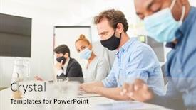  Presentation with students - Slide deck having group-of-students-or-trainees background and a lemonade colored foreground