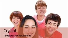  Presentation with theme - Amazing presentation design having group of students theme education backdrop and a red colored foreground