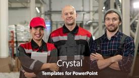  Presentation with successful - PPT layouts consisting of group-of-successful-and-cheerful background and a tawny brown colored foreground