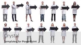  Presentation with black people - Presentation with group-of-successful-business-people background and a light gray colored foreground