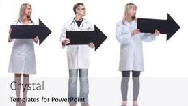  Presentation with black people workplace - PPT theme consisting of group-of-successful-business-people background and a sky blue colored foreground