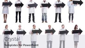  Presentation with black people - Theme featuring group-of-successful-business-people background and a light gray colored foreground