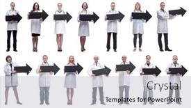  Presentation with black people - Presentation theme featuring group-of-successful-business-people background and a light gray colored foreground